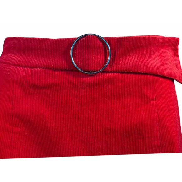 💰 5 FOR $40 / GLAMOROUS FUCHSIA PINK CORD MINI SKIRT (SZ 6) EUC - Picture 4 of 9